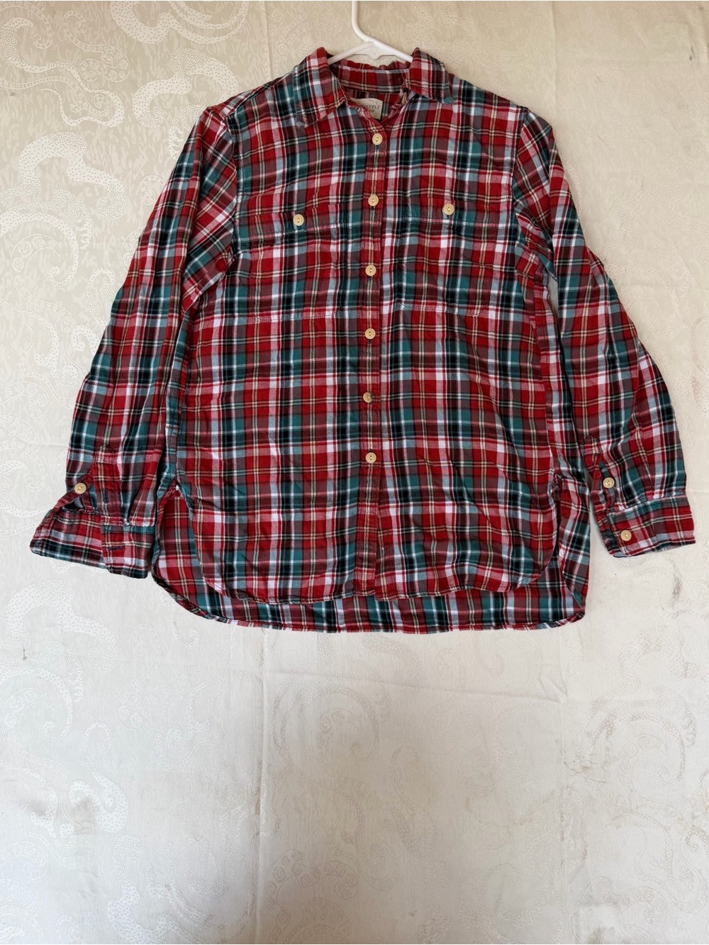 Denim & Supply Ralph Lauren Red and Green Plaid Button-Down Shirt